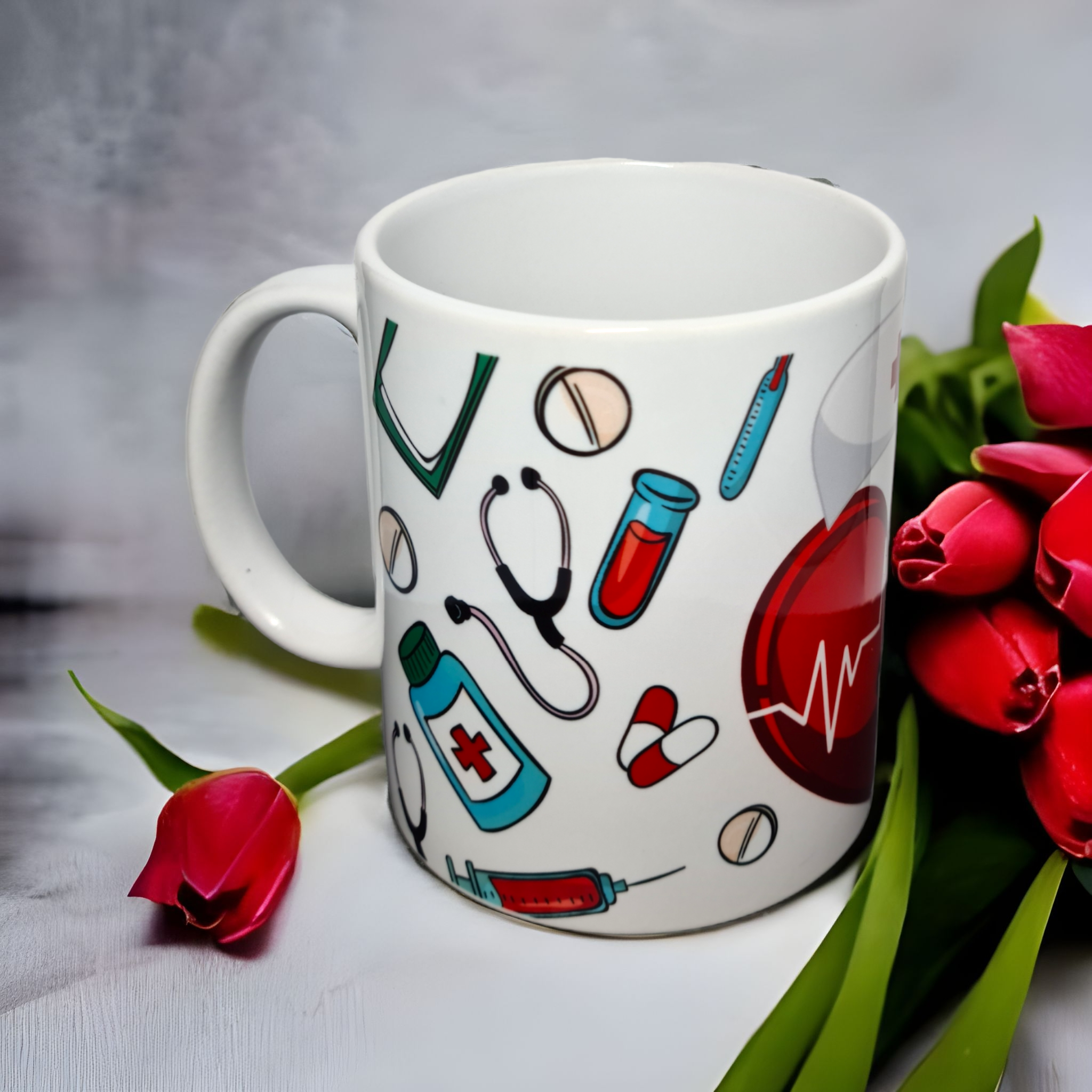 Mugg vård sjuksköterska läkare medicin present - www.bellebi.se
