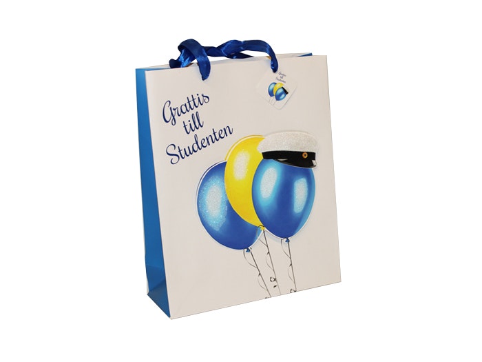 Presentpåse stor student, skolavslutning, sommar, bellebi.se