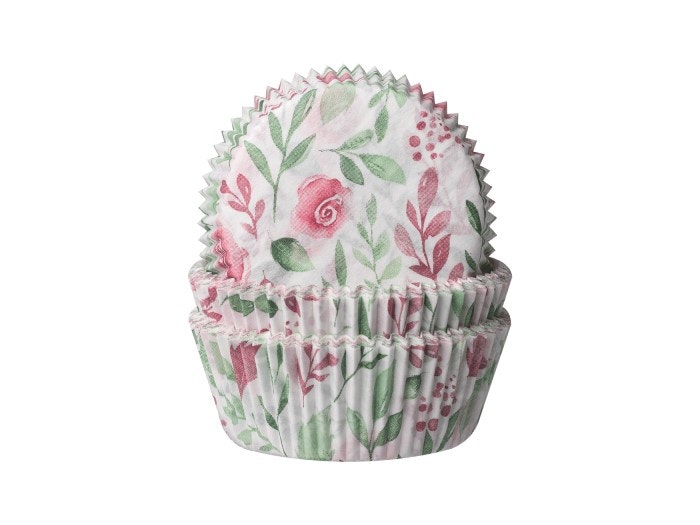 Bakform rosa rosor muffins cupcake - www.bellebi.se
