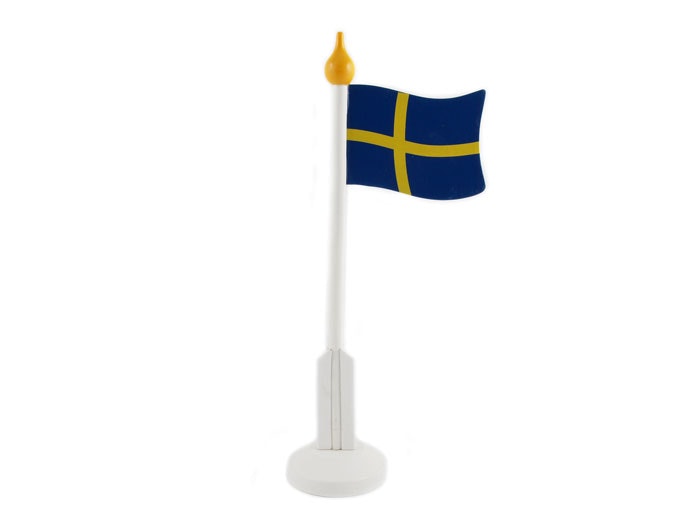 Bordsflagga trä stor student, midsommar, skolavslutning, sommar svenska flaggan - www.bellebi.se