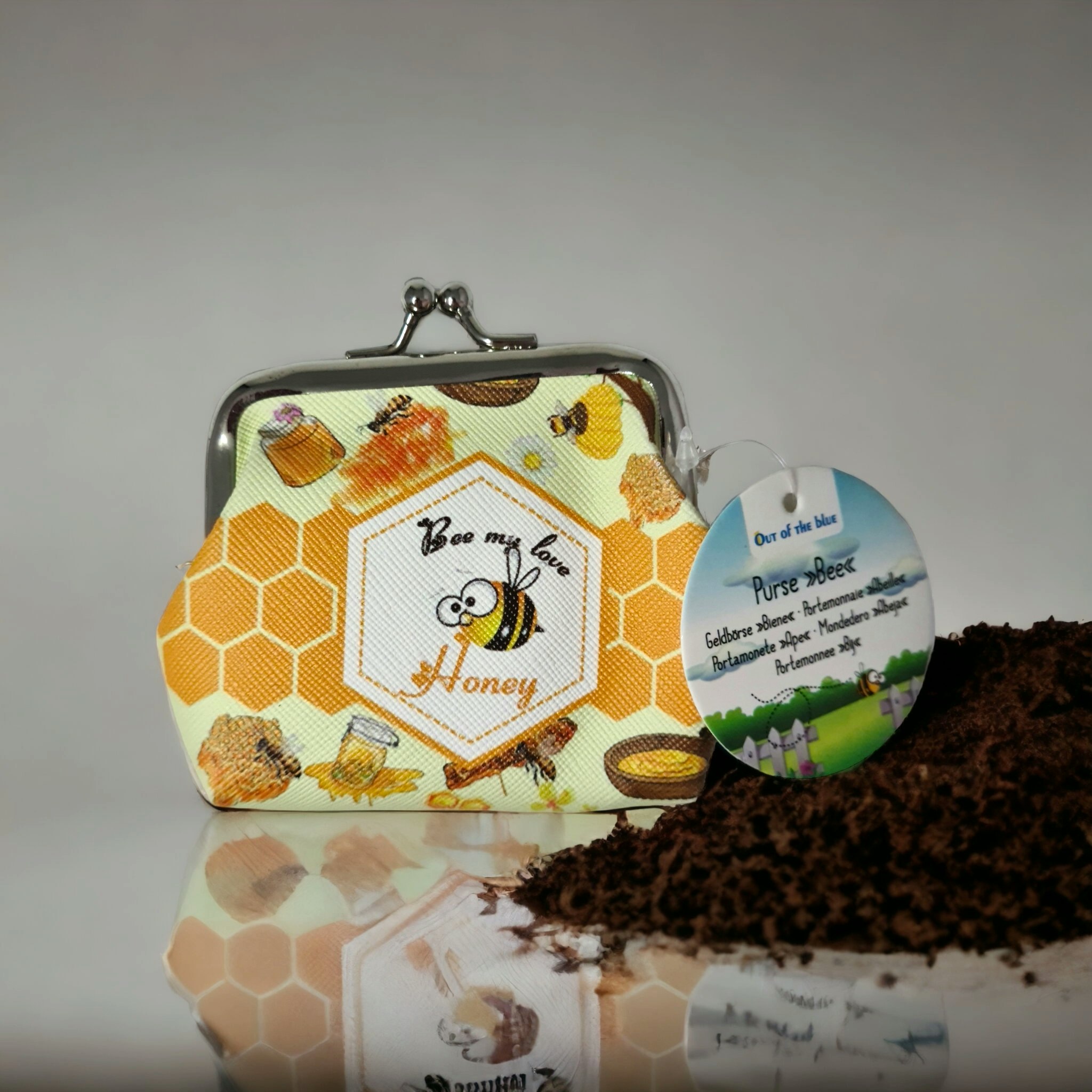 Till barnen Portmonnä text bin honung - www.bellebi.se