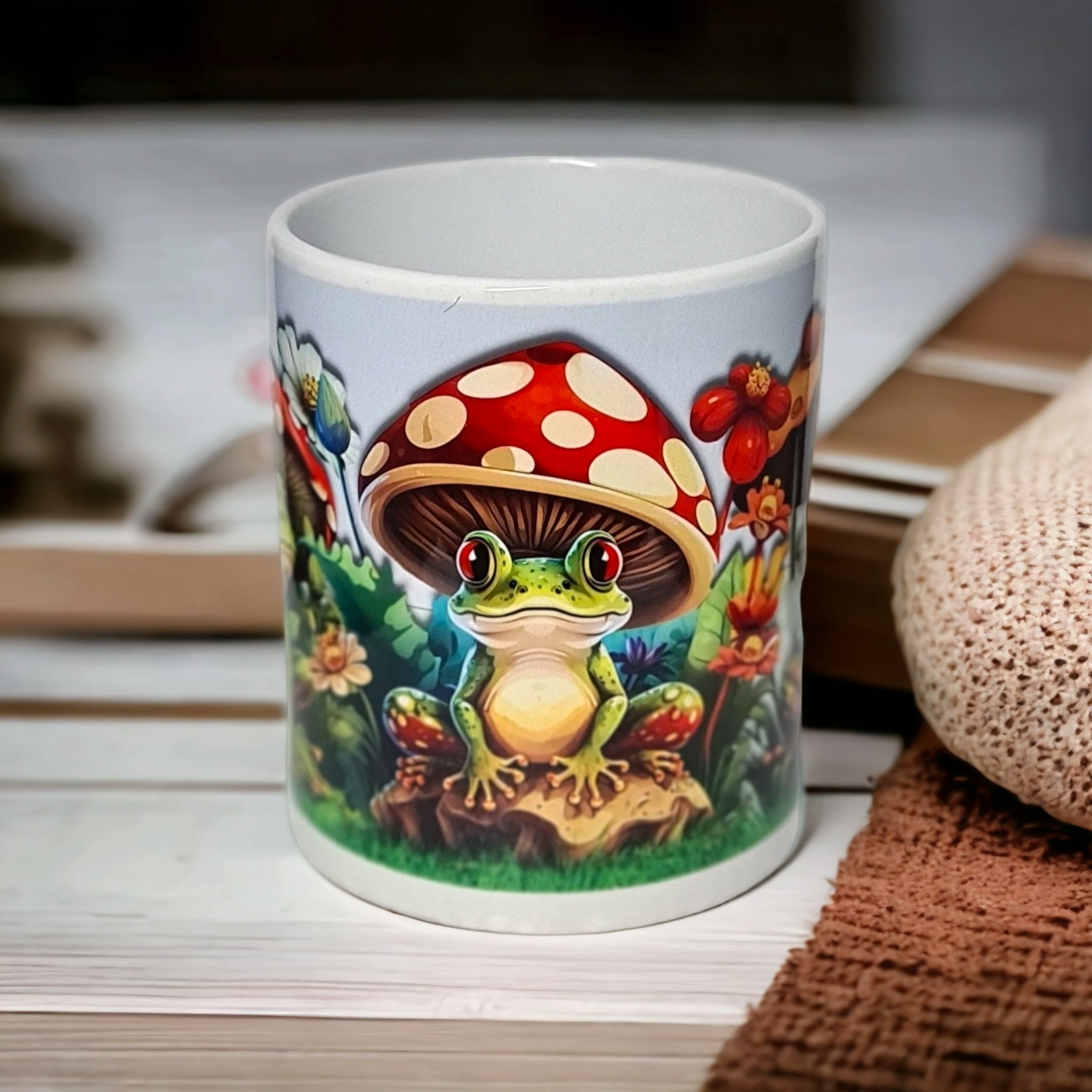 Mugg grodor groda padda svamp present - www.bellebi.se