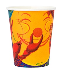 Kräftskiva pappersmugg i 8-pack