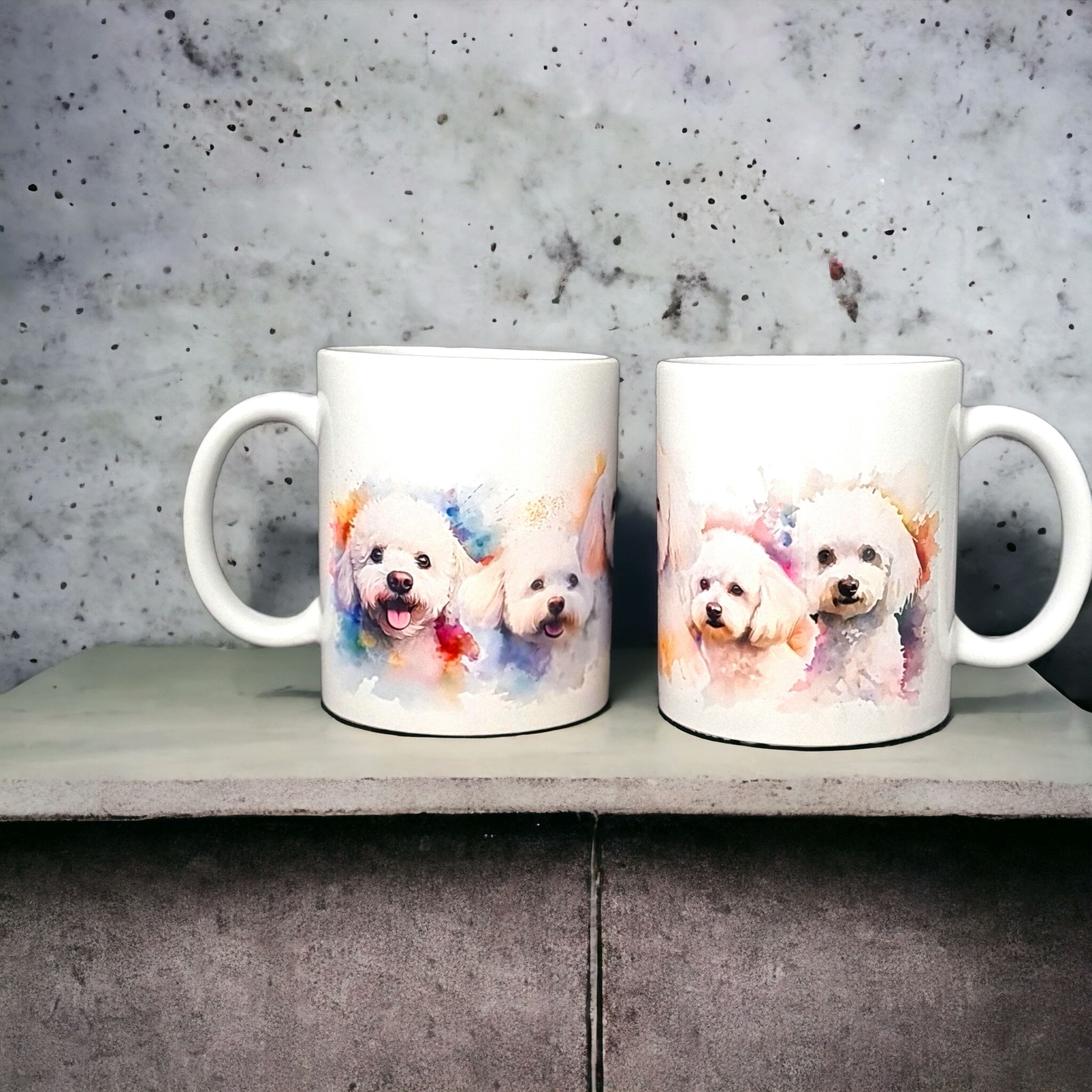 Mugg Bichon Frisé hundras  - www.bellebi.se