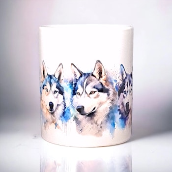 Mugg Siberian husky