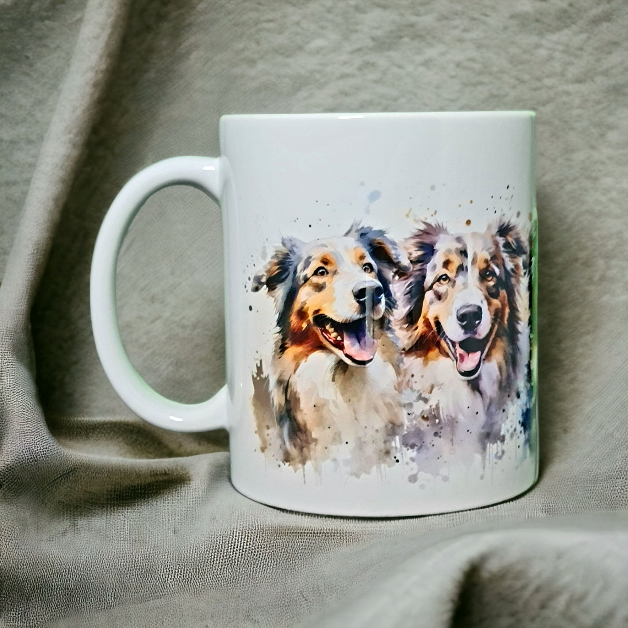 Mugg Australian Shepherd Aussie hundras  - www.bellebi.se