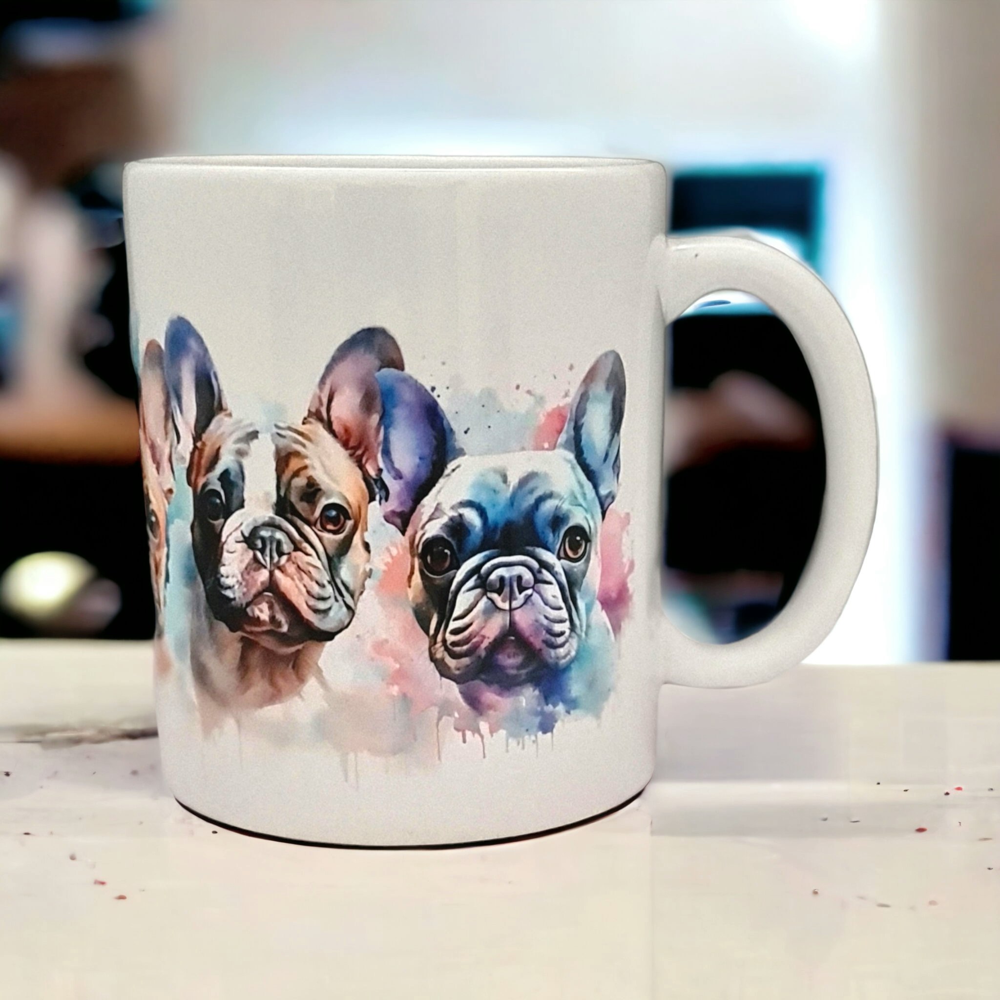 Mugg Fransk Bulldog hundras  - www.bellebi.se