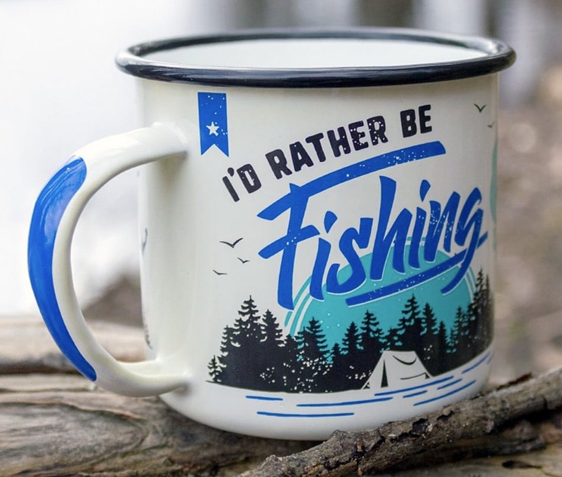 Emaljmugg Fishing - www.bellebi.se