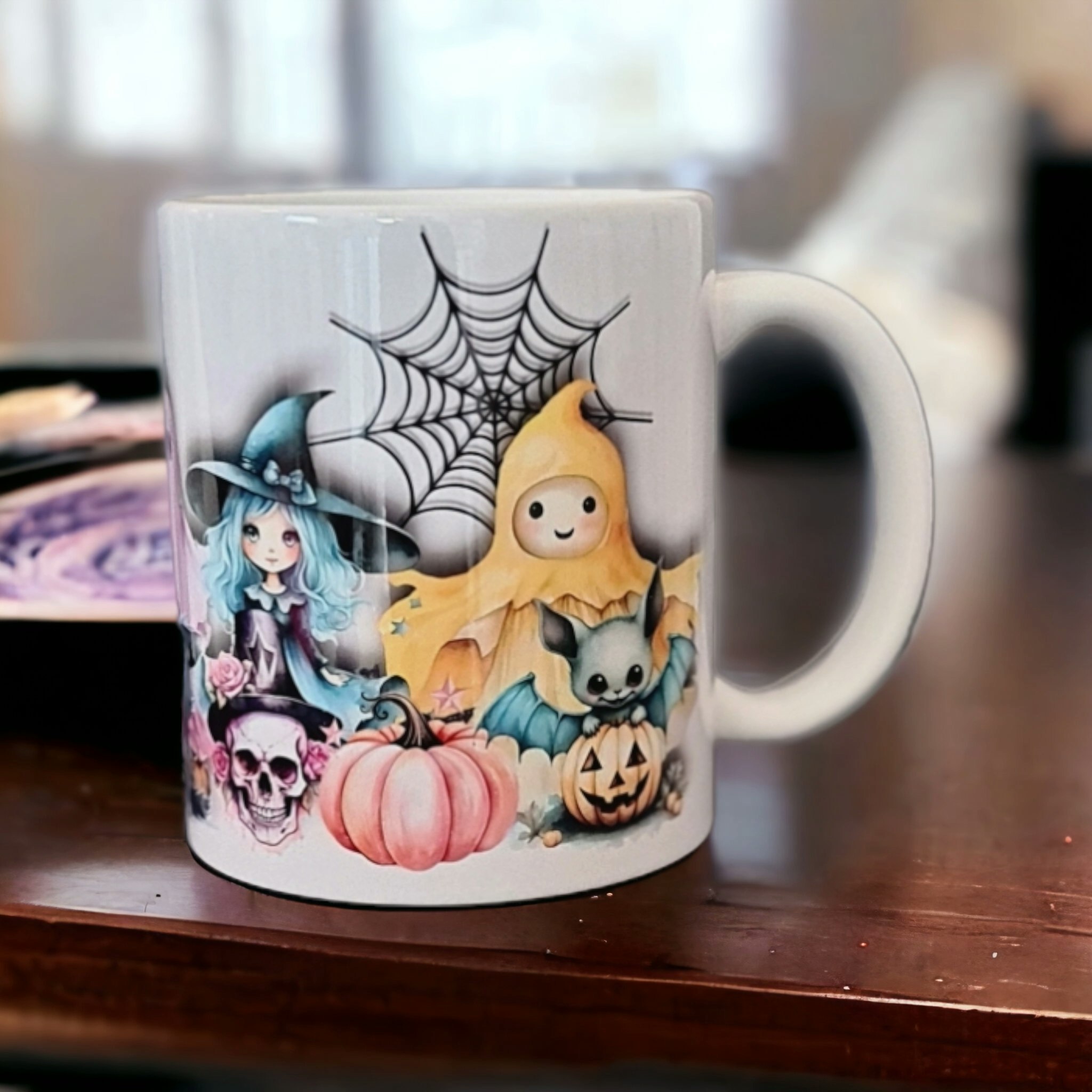 Mugg Halloween spöken monster present - www.bellebi.se