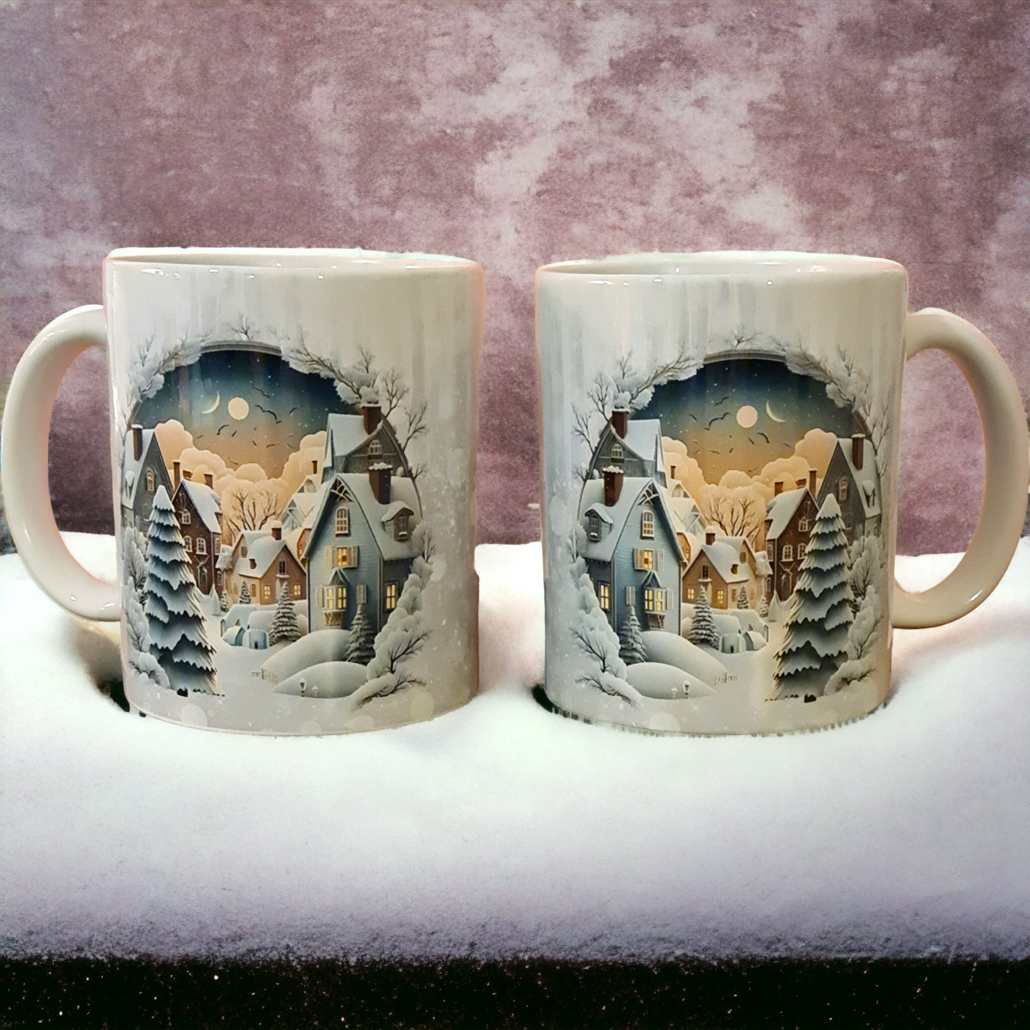Mugg Jul julmotiv tomte text present - www.bellebi.sev