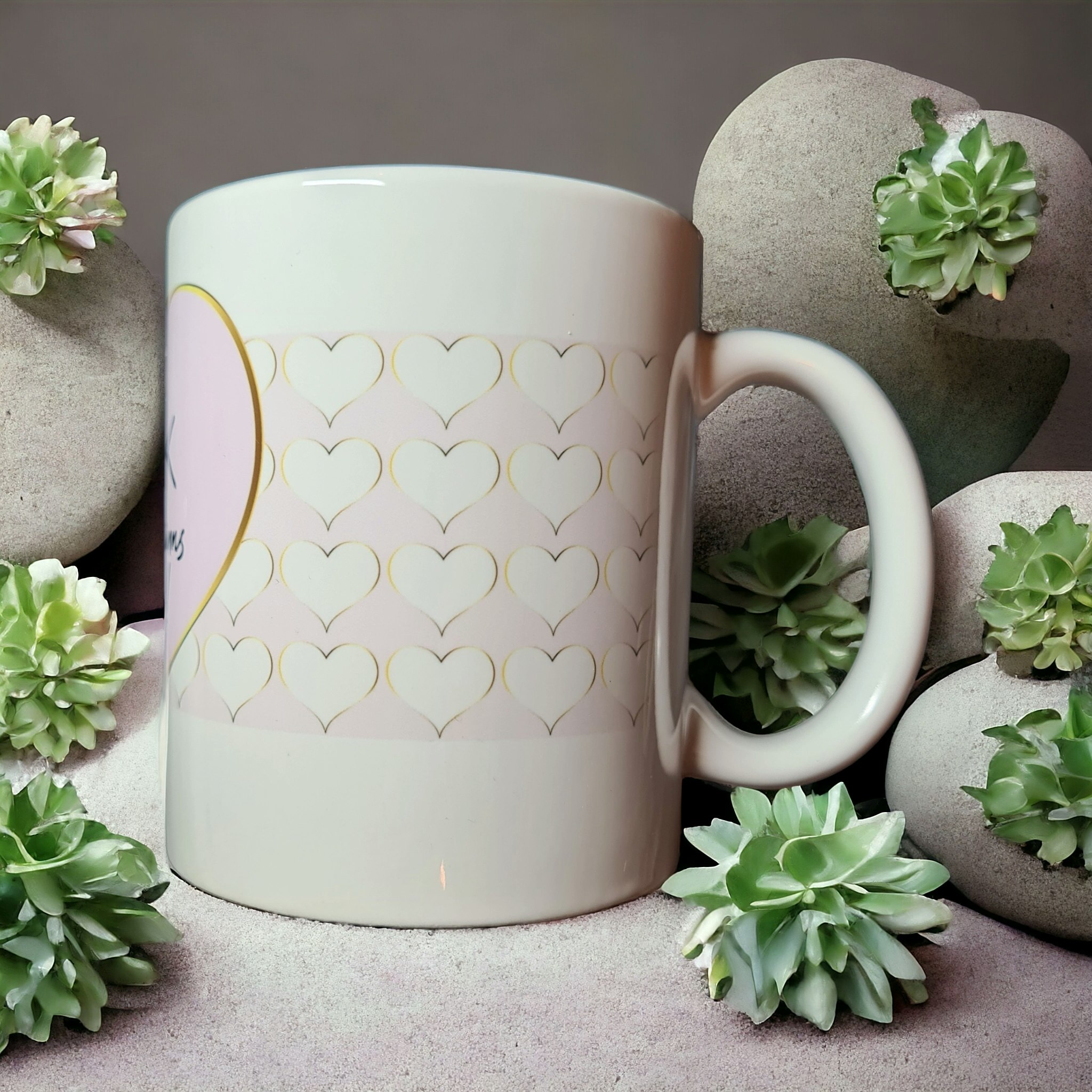 Mugg med text tack för att du finns i mitt liv present - www.bellebi.se