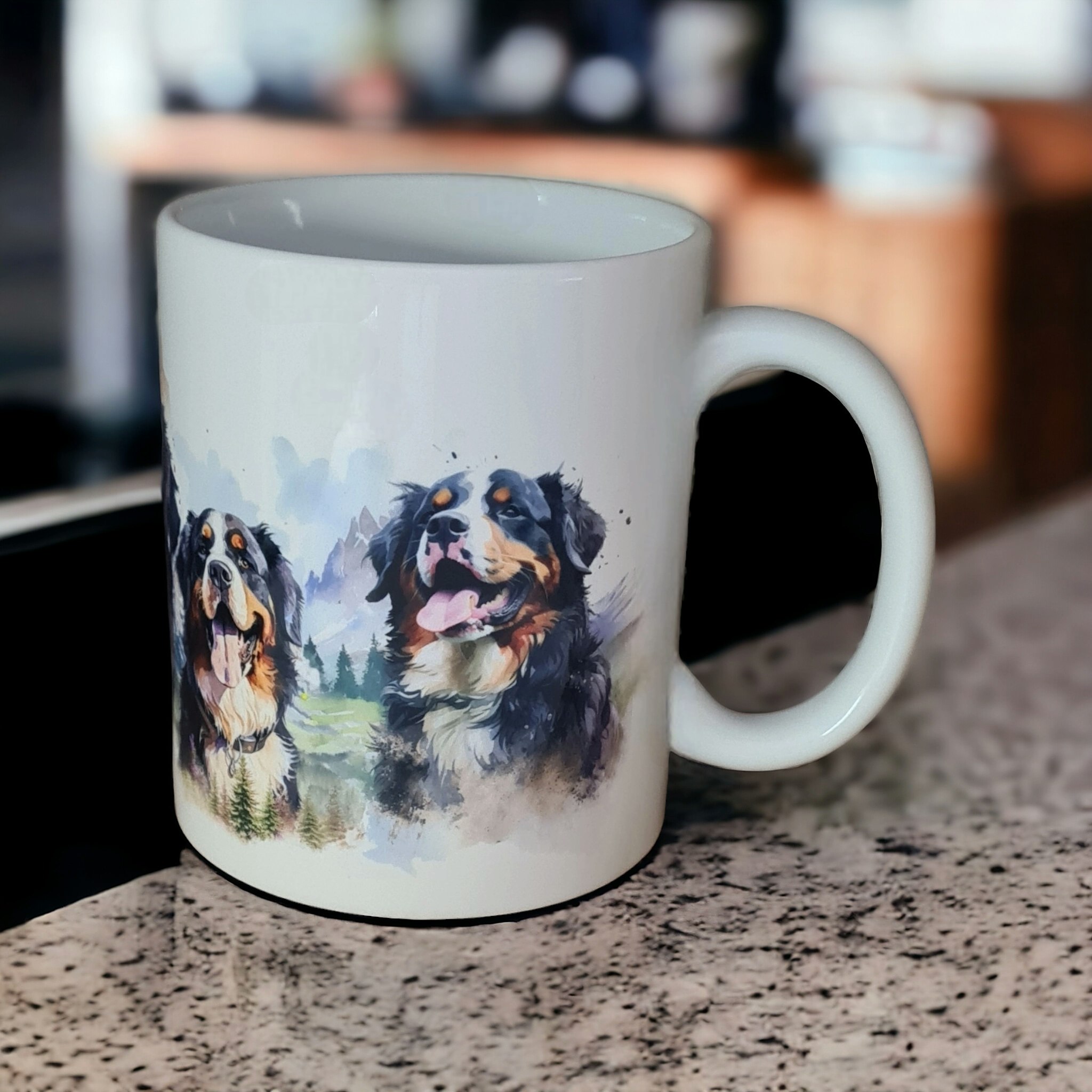 Mugg Berner Sennen hundras  - www.bellebi.se