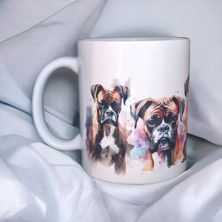 Mugg Boxer hundras  - www.bellebi.se