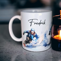 Personlig mugg till snowboardåkaren