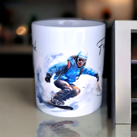 Personlig mugg till snowboardåkaren