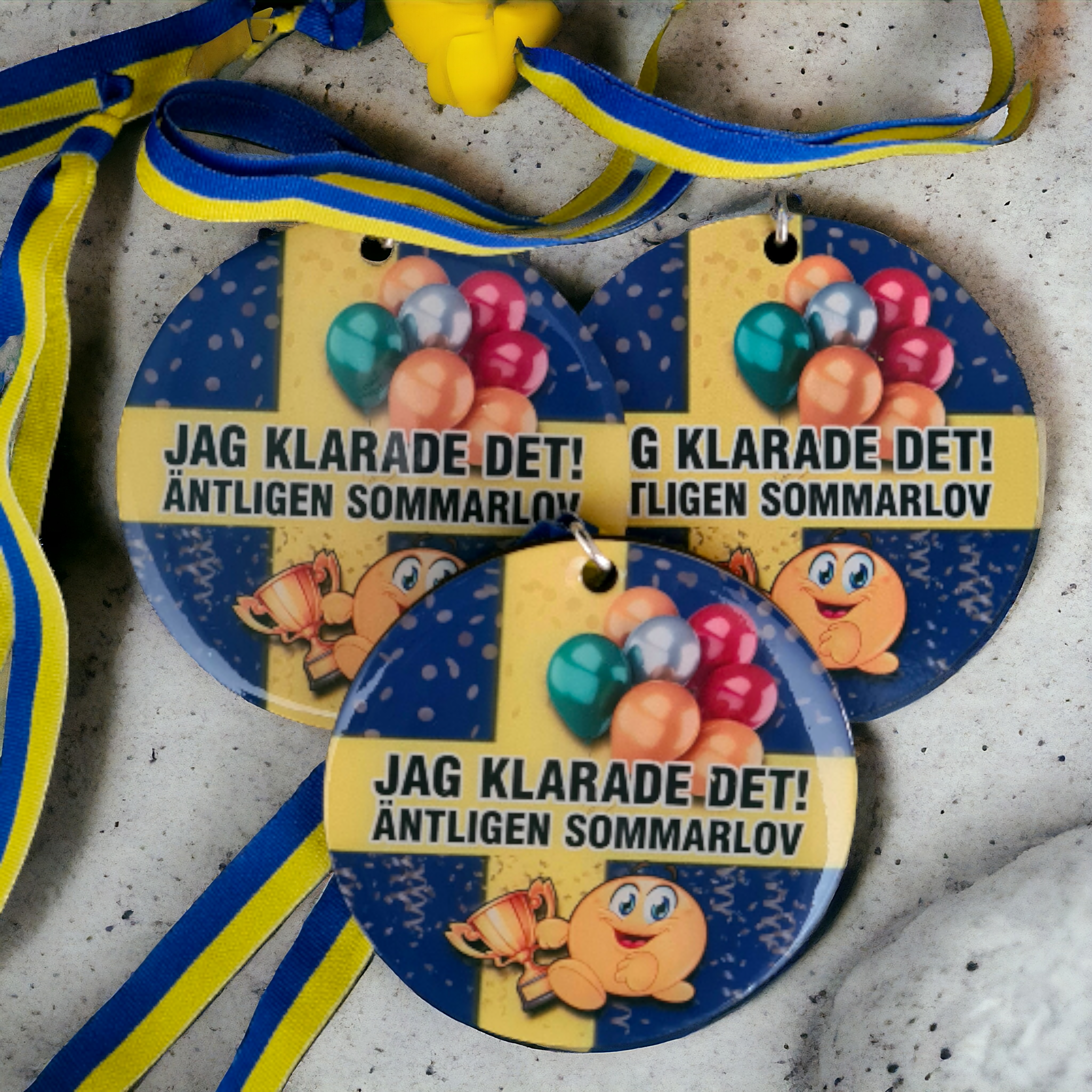 Till barnen medalj sommarlov skolavslutning - www.bellebi.se