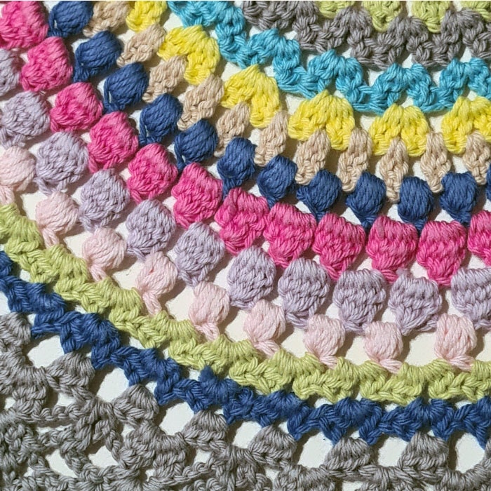 virkad rund duk mandala - bellebi.se