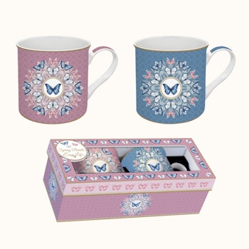 2-pack Muggar i presentbox Spring Parade