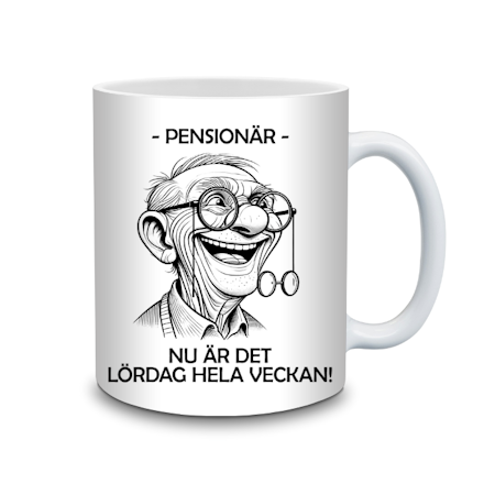 Mugg till Pensionären - Man