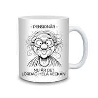 Mugg till Pensionären - Kvinna