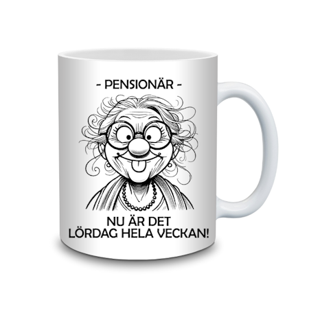 Mugg till Pensionären - Kvinna