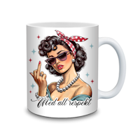 Med all respekt - Mugg med attityd