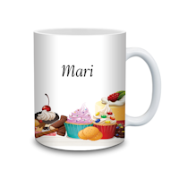 Personlig mugg med fikabröd och namn