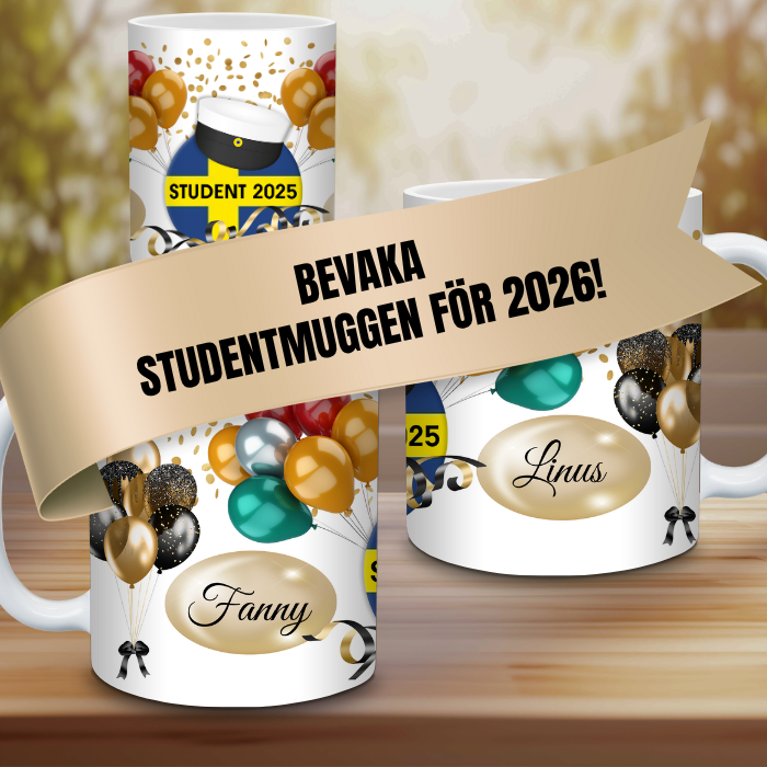Studentmugg 2026 OBS! BEVAKA