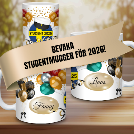 Studentmugg 2026 OBS! BEVAKA