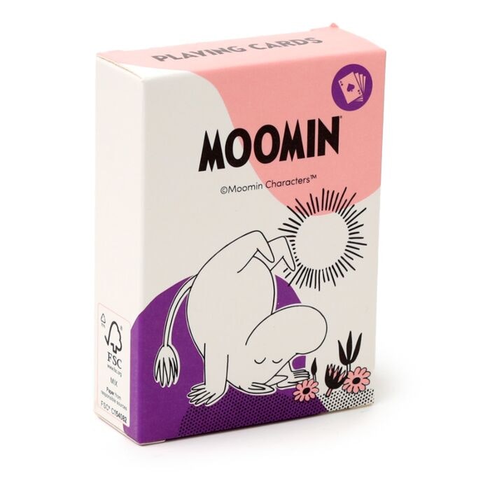 klassisk kortlek med älskade Muminfigurer bellebi.se