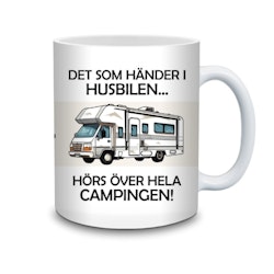 Det som händer i husbilen hörs över hela campingen - Mugg