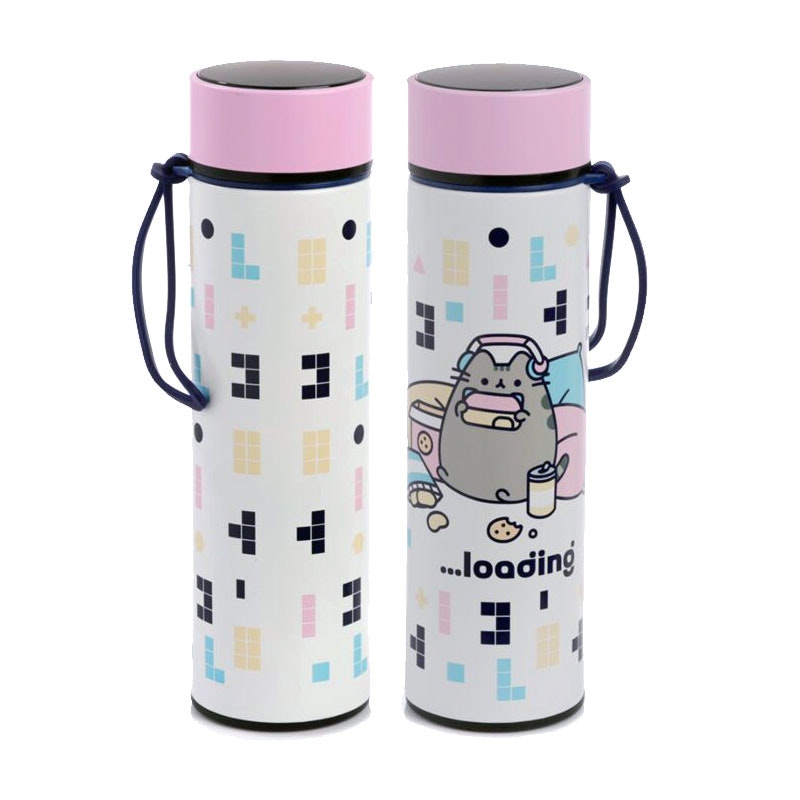 Pusheen The Cat  - Värmeisolerad flaska med digital termometer