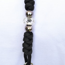 Visselpipeband dekorativ svart/silver