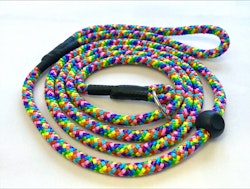 Retrieverkoppel 8 mm - Flerfärgad Plaststopp
