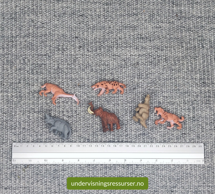Prehistoriske dyr, forhistoriske dyr, utdødde dyr, miniatyrfigurer