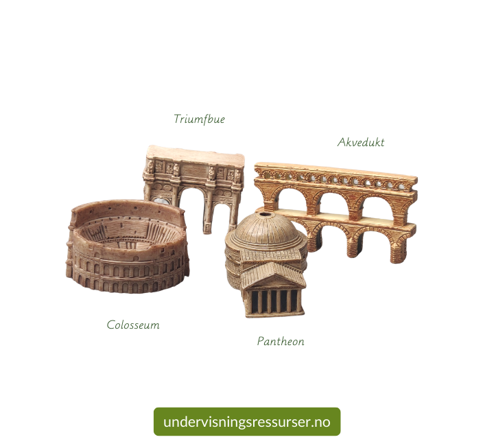 Buer i romersk arkitektur, Romerrikets monumentalbygg konkreter