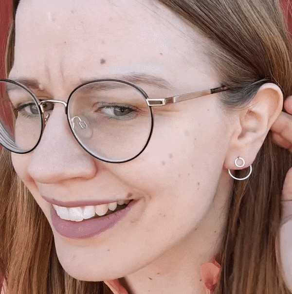 Second Hand Ear Jacket - Örhänge Cirkel i Återvunnet Silver