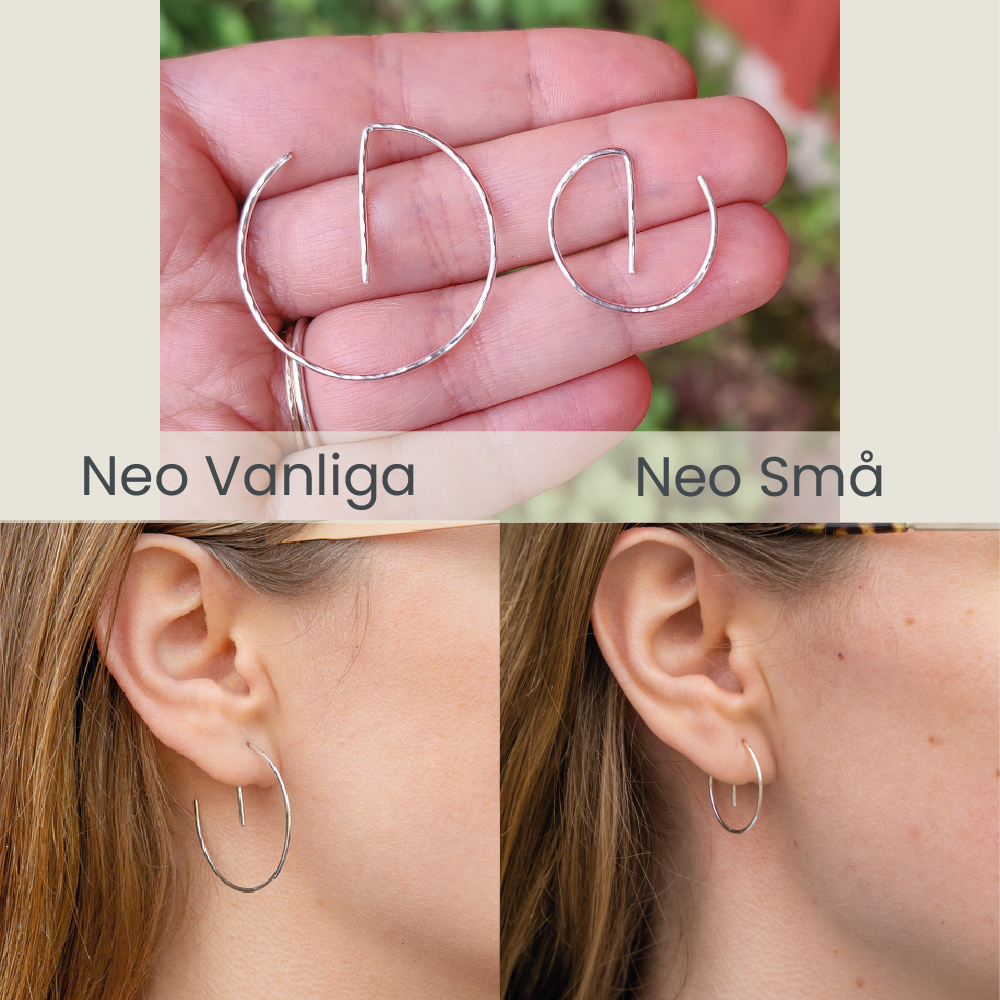 Second Hand Neo Små - Örhängen i Återvunnet Silver