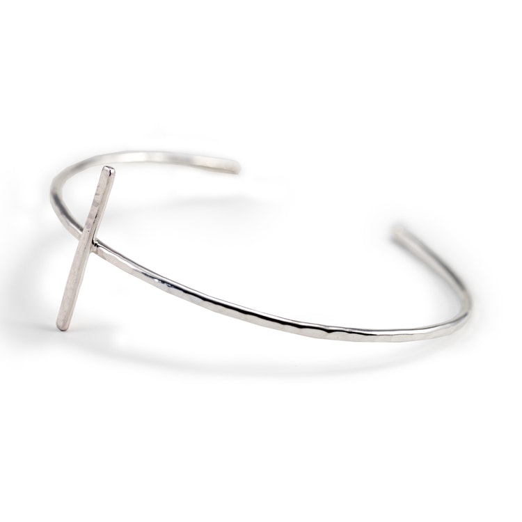 Armband Kors- Återvunnet Silver