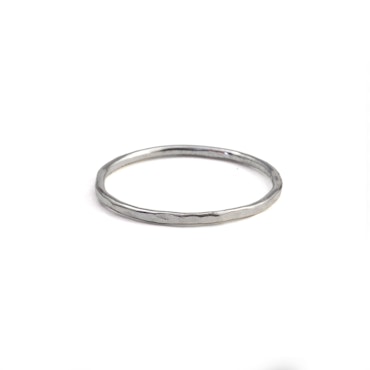 Tunn Ring 1,2 mm i Återvunnet Sterling Silver