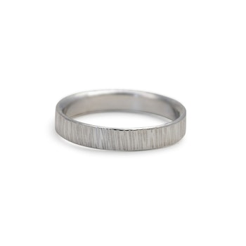 Ring Bark 4,5 mm i Återvunnet Silver