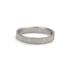 Ring Bark 4,5 mm i Återvunnet Silver