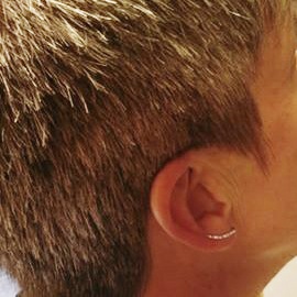 Ear Climber – Örhänge i Återvunnet Silver