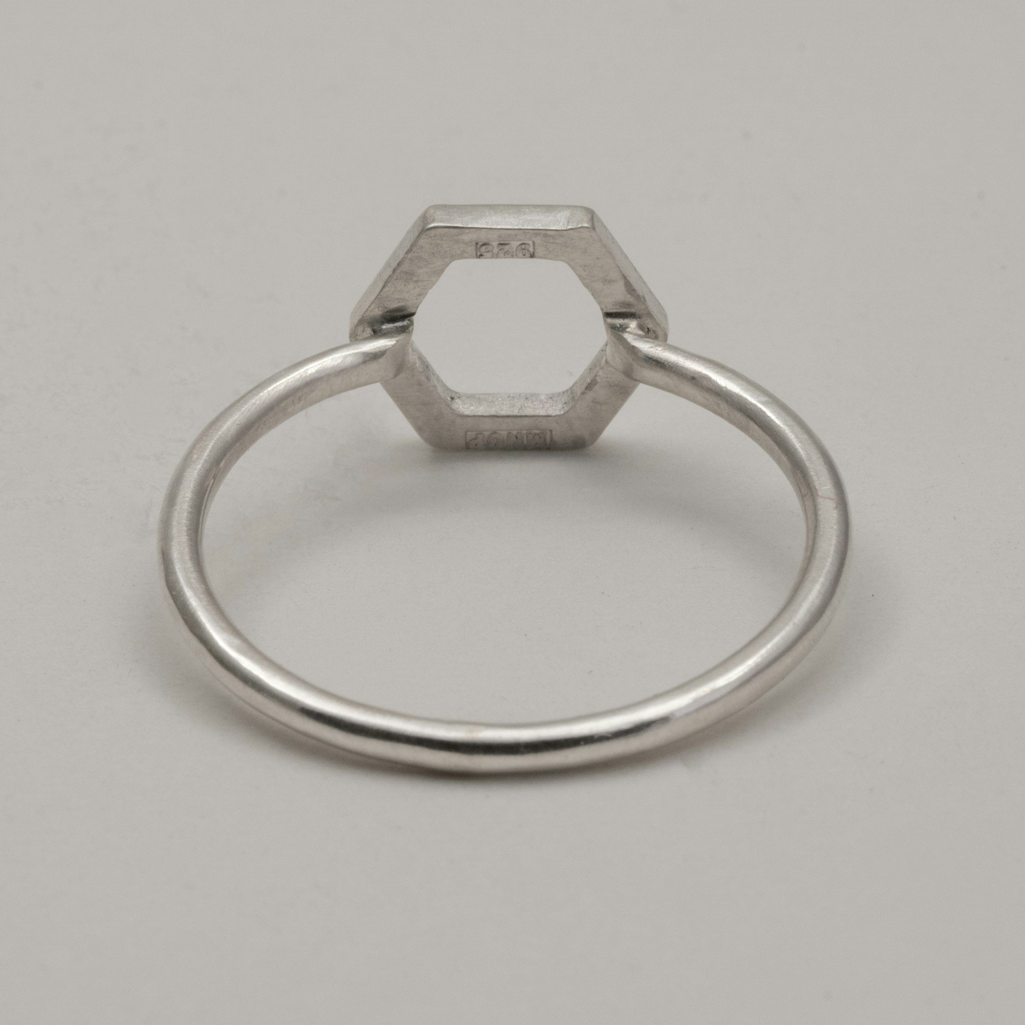 Honung Ring Återvunnet Silver