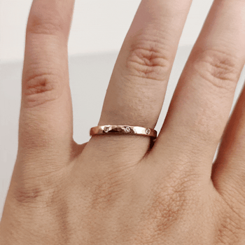 Ella Hamrad Ring med Återvunnen Diamant 18K Guld