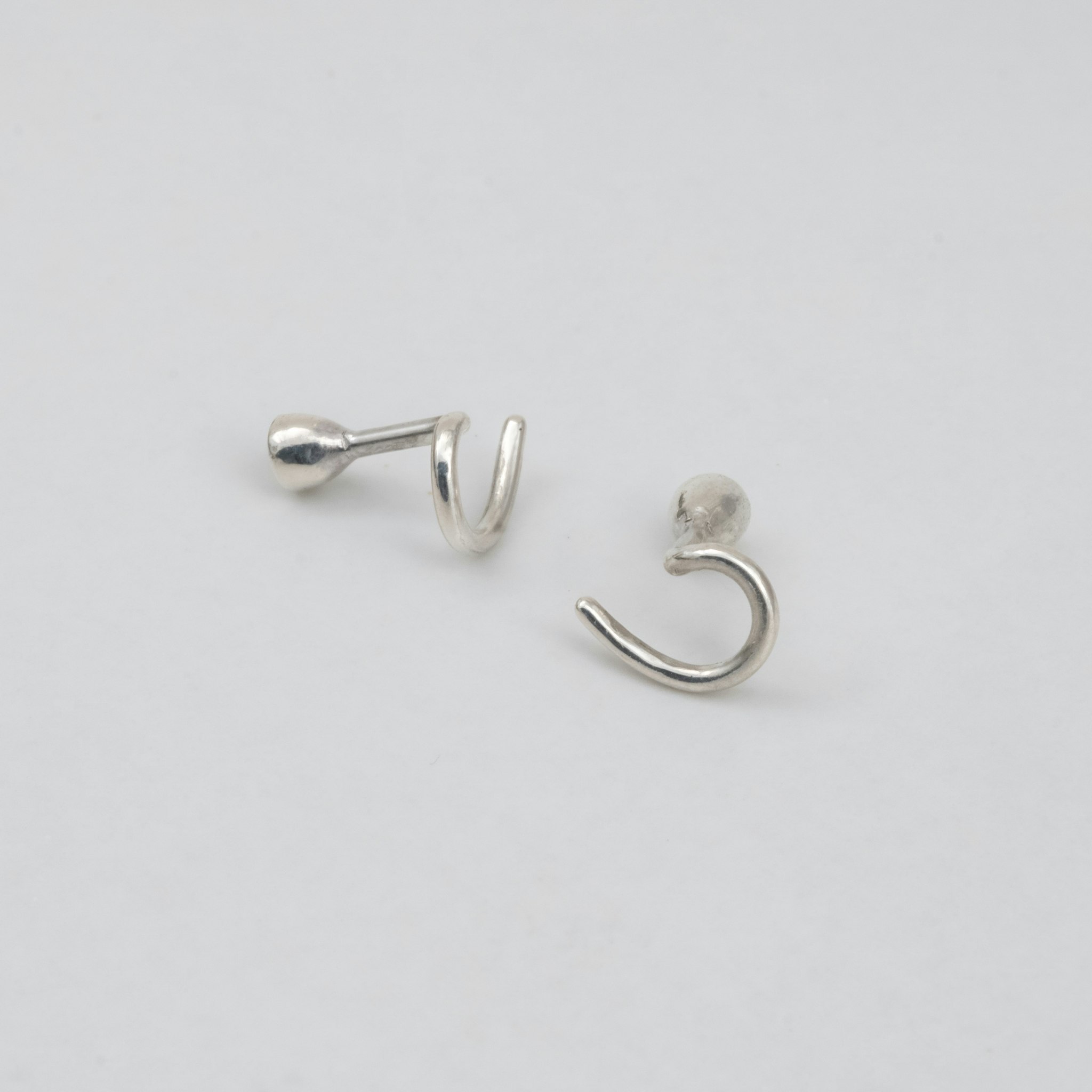 Diamant Mini Comfort Örhängen Återvunnet Silver