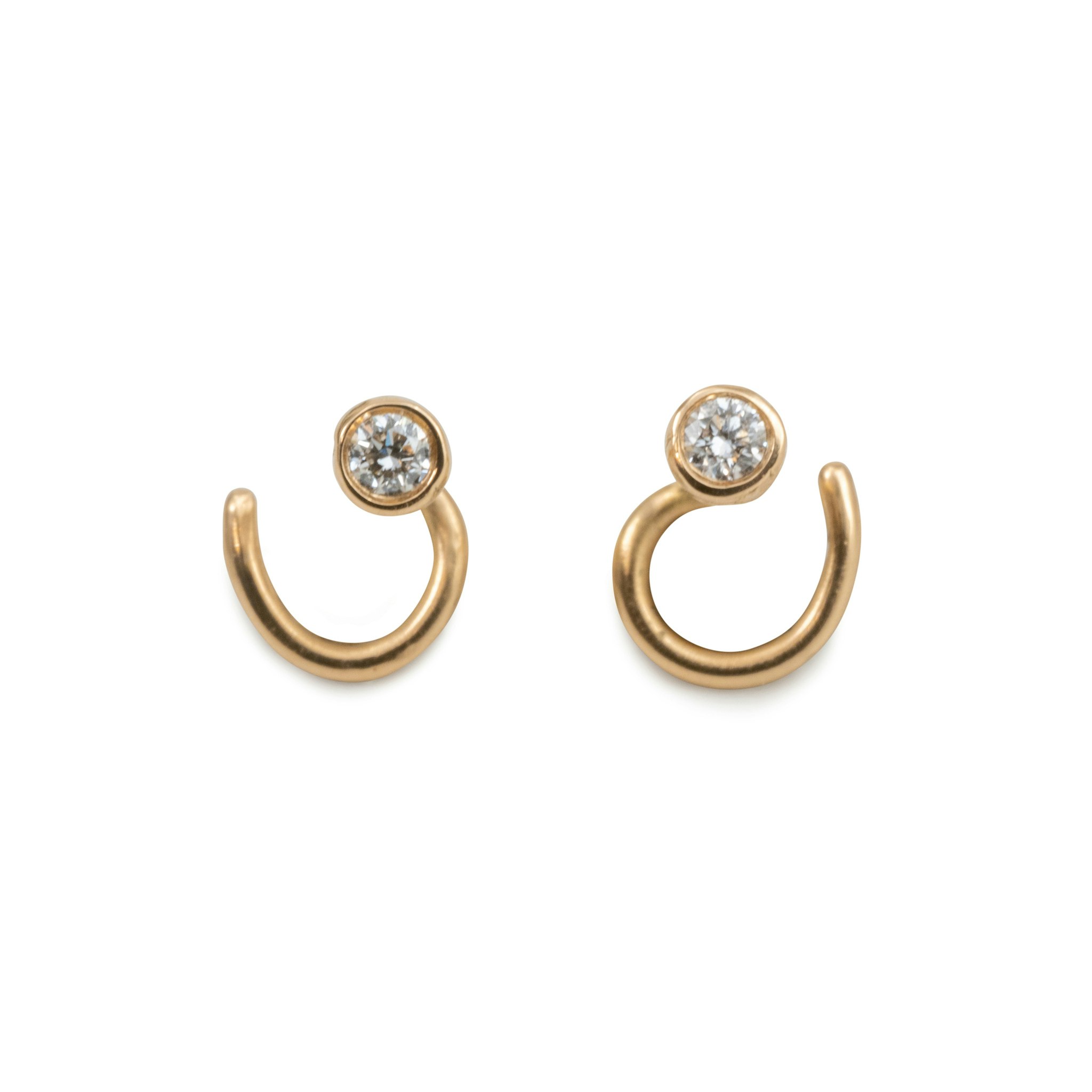 18K Diamanter Comfort Örhängen Återvunnet Guld - MNOP Jewelry - Handgjorda  Smycken i Återvunnet Silver och Guld