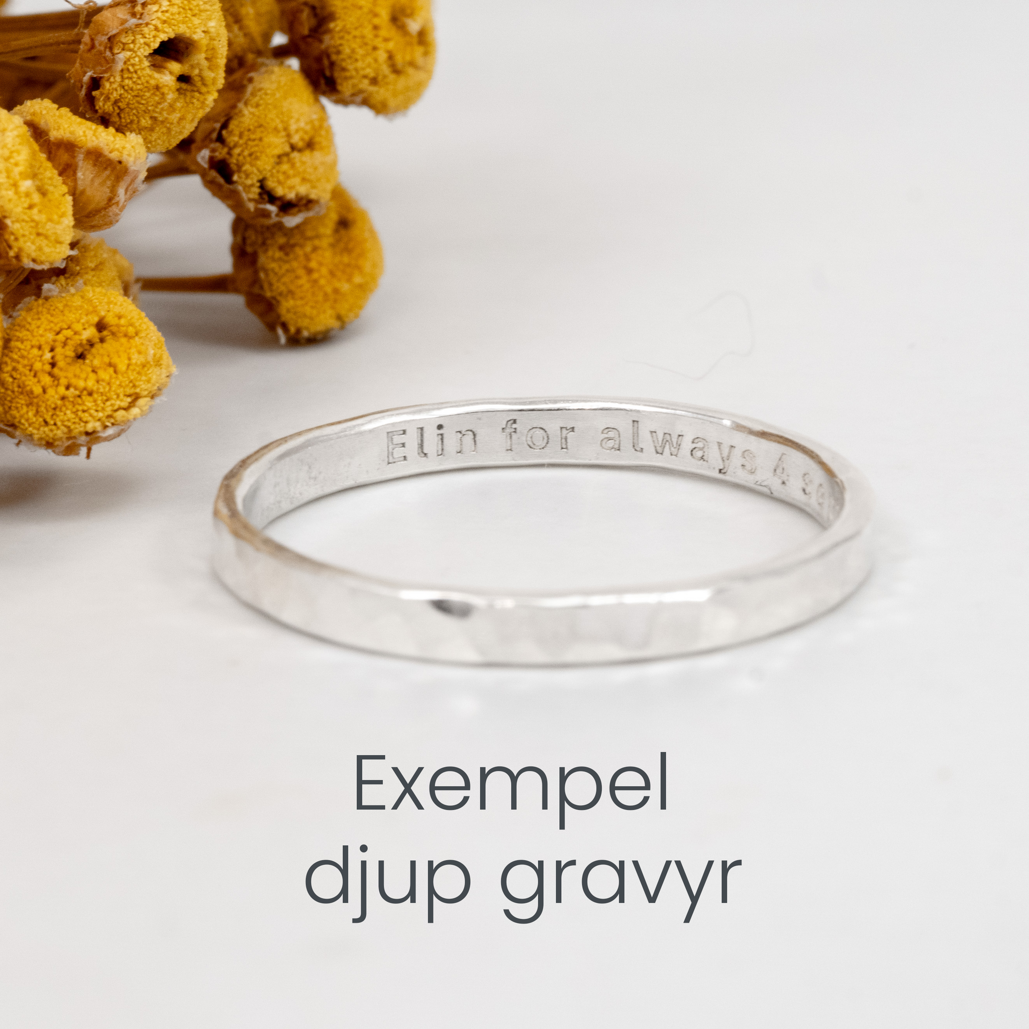 Ring Matt 2,5 mm Återvunnet Silver