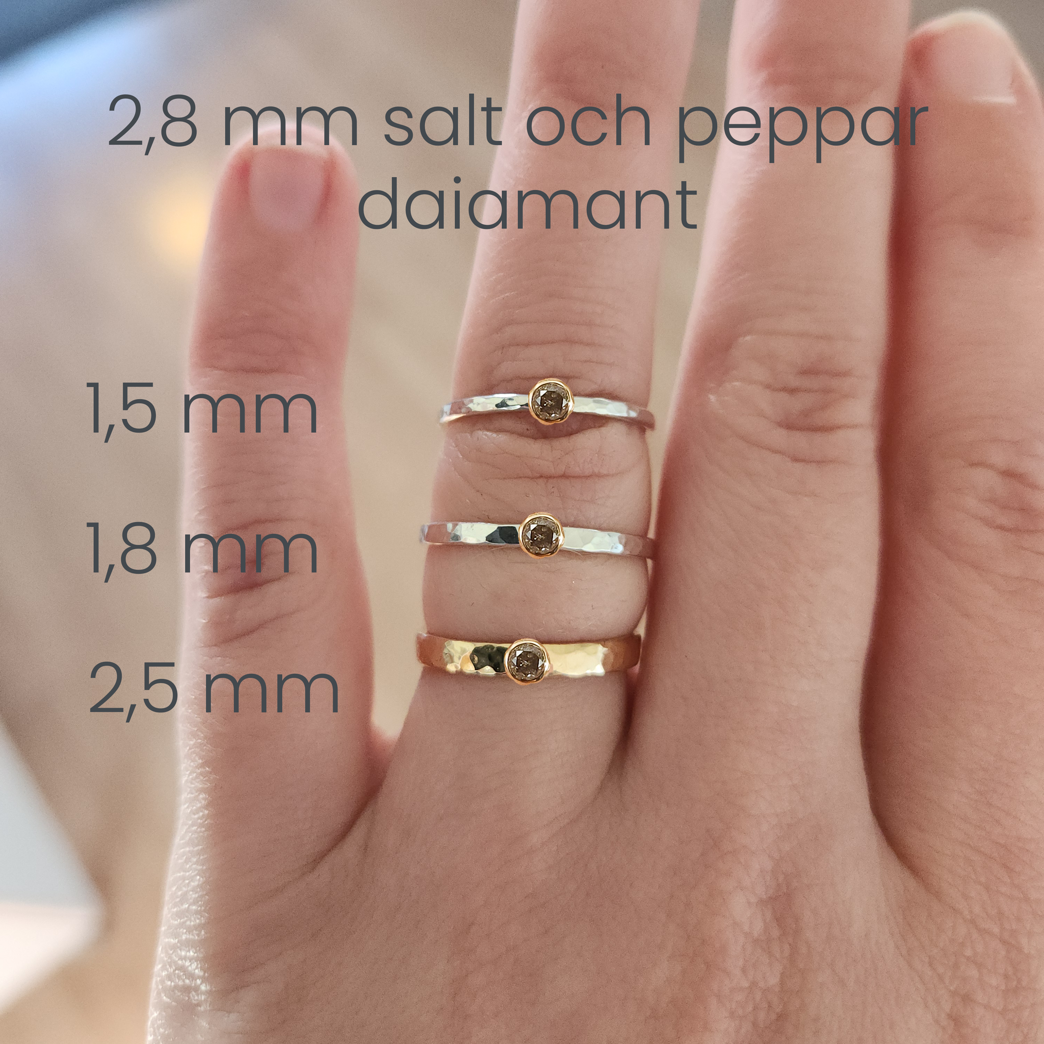 Salt och Peppar diamanter - Steg 1