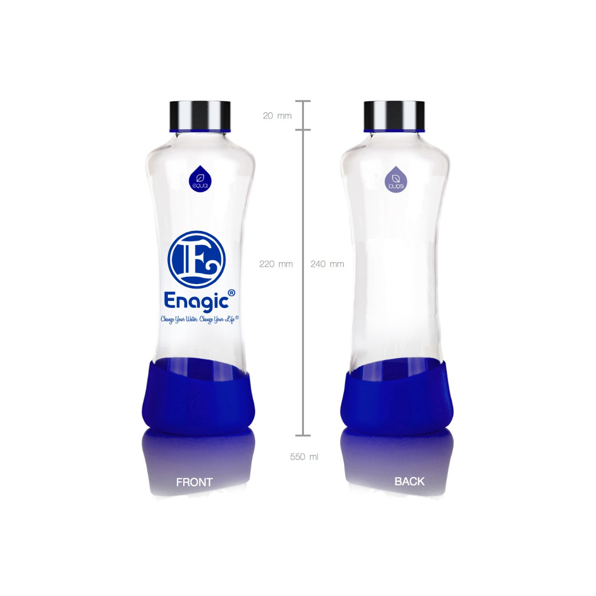 ENAGIC GLASS BOTTLE 550 ML  1 STK